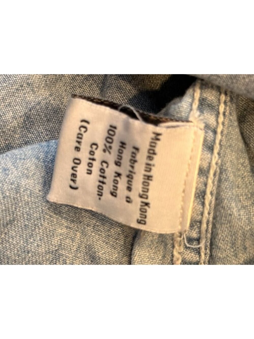 Calvin Klein Jeans women's large blue snap button down denim shirt - Picture 3 of 7